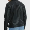 Men’s Asymmetric Motorcycle Leather Jacket
