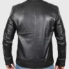 Mens Black Motorcycle Leather Jacket