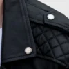 Quilted Black Biker Leather Jacket