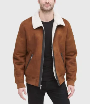 Men's Shearling Bomber Jacket