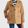 Women’s Classic Lambswool Biege Peacoat