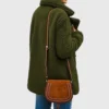Women's Oversized Faux Fur Sherpa Coat Green
