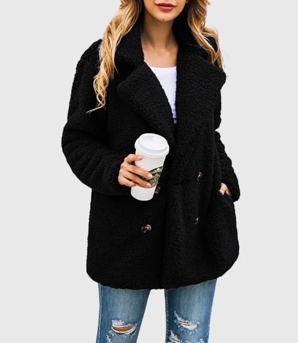 Women's Faux Fur Shearling Coat Oversize