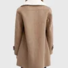 Women’s Sherpa Collar Wool Blend Khaki Coat