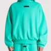 Essentials Mint Green Pullover Fleece Hoodie