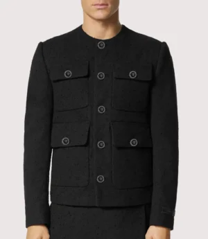 Jalen Hurts The Today Show Black Tweed Jacket