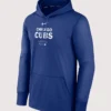 2025 Chicago Cubs Practice Pullover Royal Hoodie