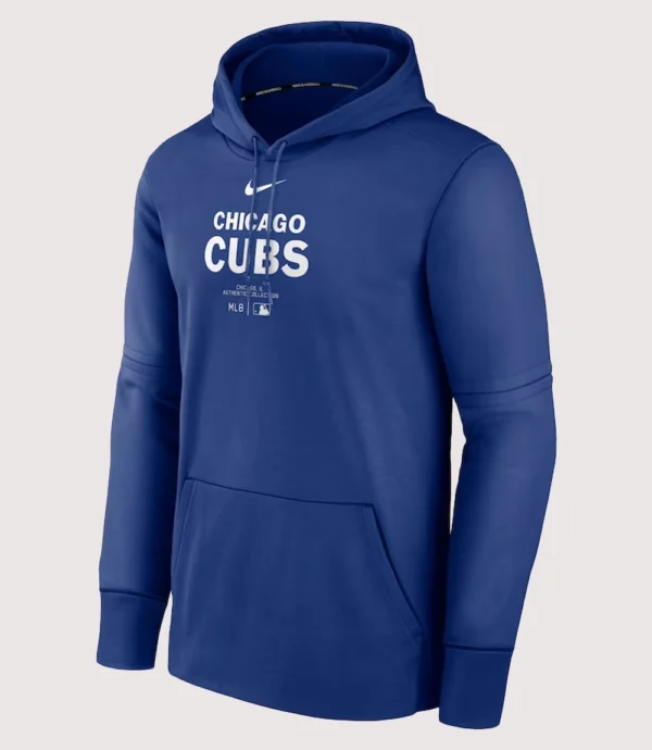 2025 Chicago Cubs Practice Pullover Royal Hoodie