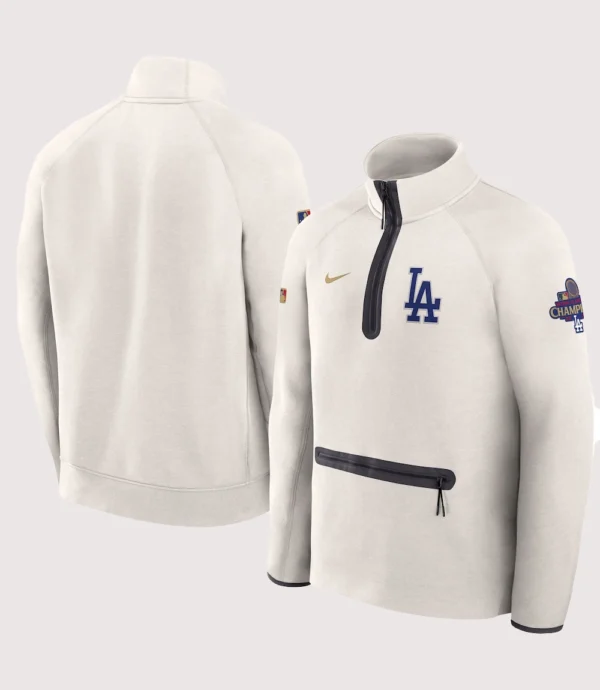 Los Angeles Dodgers Tech Fleece Jacket White