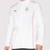 AC Milan Casuals Zip-up White Hooded Jacket