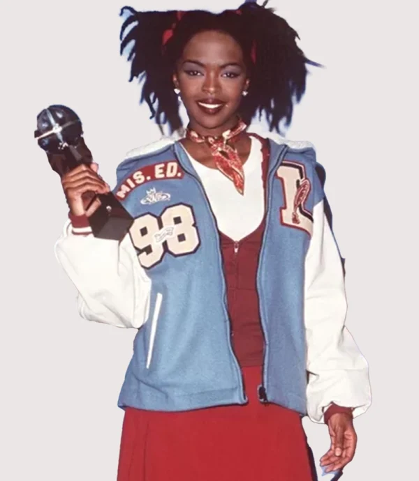 Lauryn Hill 1998 Blue And White Varsity Jacket