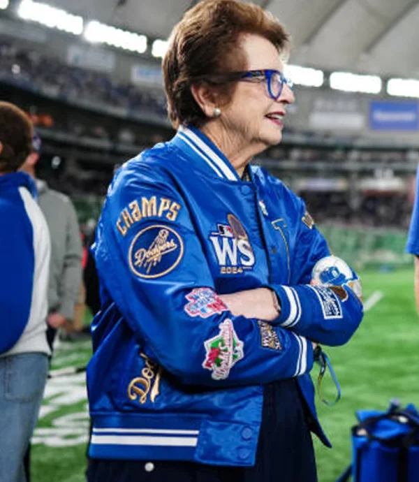 MLB Tokyo Series Billie Jean Los Angeles Dodgers Blue Varisty Jacket