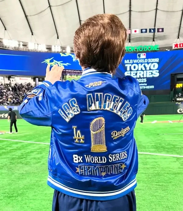 MLB Los Angeles Dodgers Billie Jean Varsity Jacket