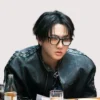 Burnin Tires Stray Kids Changbin Leather Jacket Black