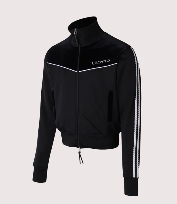 Burnin Tires Stray Kids I.N LECYTO Piping Line Black Track Zip Up Jacket