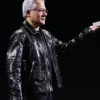 CES 2025 Jensen Huang Leather Jacket Black