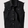 Keats The Electric State Black Denim Vest