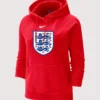 England National Team Red Fleece Hoodie