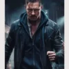 Tom Hardy HAVOC 2025 Black Leather Jacket