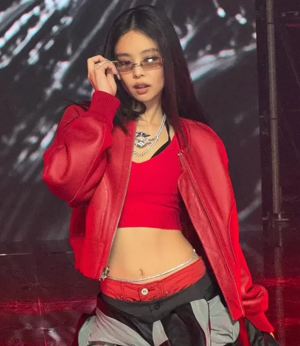 Jennie Kim like JENNIE Leather Jacket