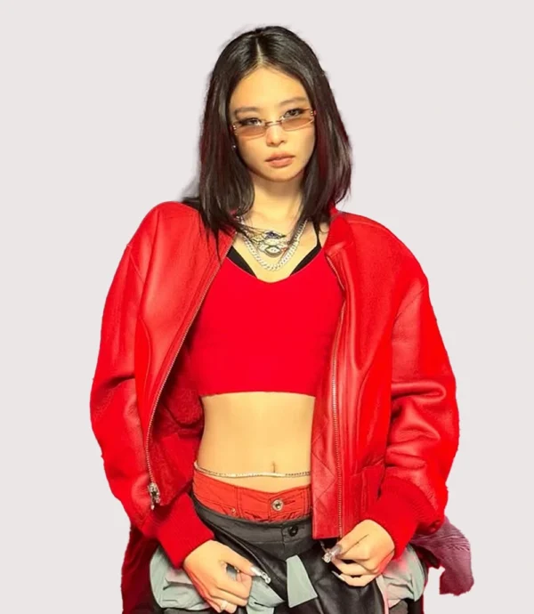 Jennie Kim like JENNIE Red Jacket