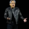 Nvidia CEO Jensen Huang Leather Jacket Black