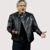 Jensen Huang Leather Jacket