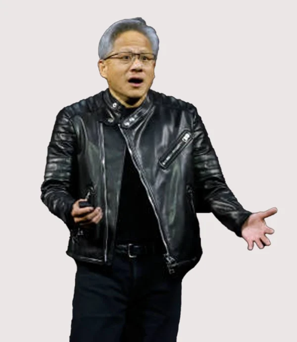 Jensen Huang Leather Jacket