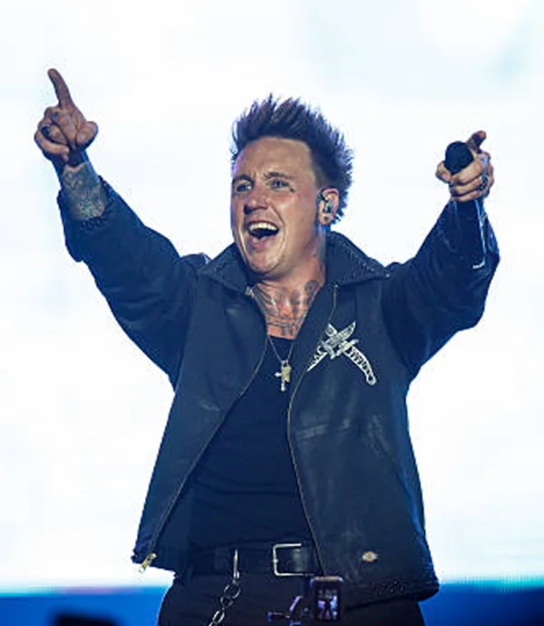 Jacoby Shaddix Band Papa Roach Black Leather Jacket