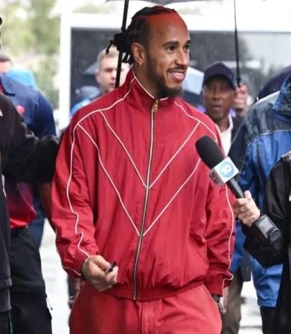 Lewis Hamilton Red Track Jacket