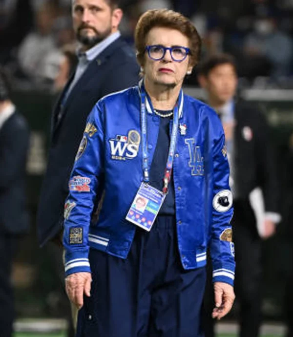 Billie Jean Los Angeles Dodgers Varsity Jacket Blue