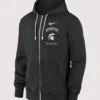 Michigan State Spartans On-Court Performance Basketball Full-Zip Hoodie Black