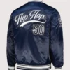 New York Yankees Starter Navy Hip Hop 50 Live Locker Room Full-Snap Varsity Jacket