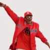 Spike Lee St John's Basketball Satin Starter Jacket Red