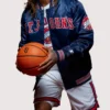 Big East St Johns Basketball Satin Starter Jacket