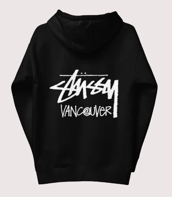 Unisex Stussy Vancouver Hoodie Black