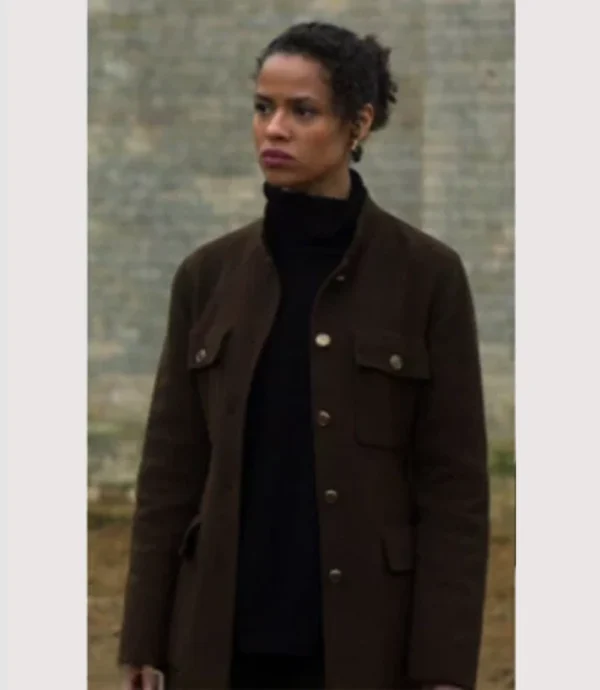 Surface S02 Gugu Mbatha-Raw Belted Jacket Brown
