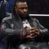 Swerve Strickland AEW N7 Black Leather Jacket