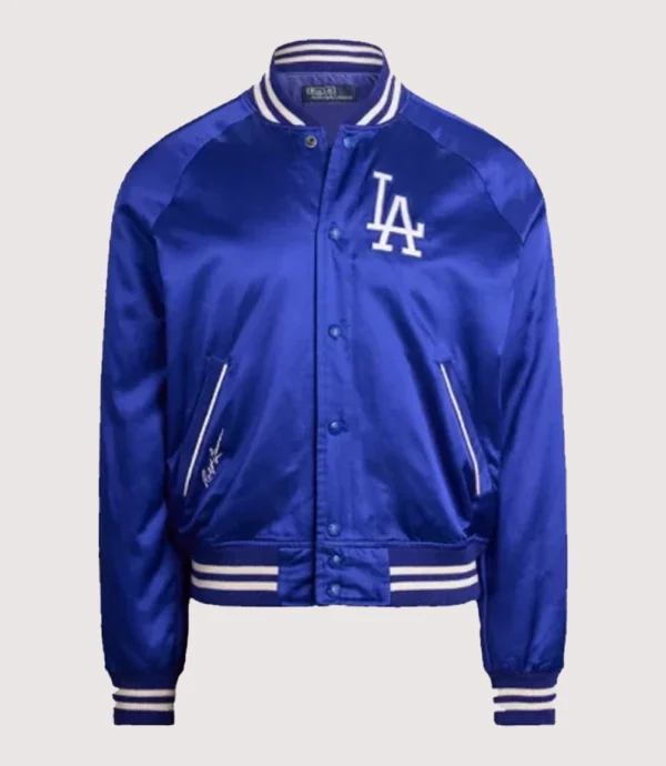 Tokyo Series Polo Ralph Lauren LA Dodgers Blue Varsity Jacket