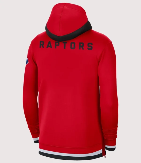 Toronto Raptors 75th Anniversary Showtime Performance Full-Zip Red Hoodie