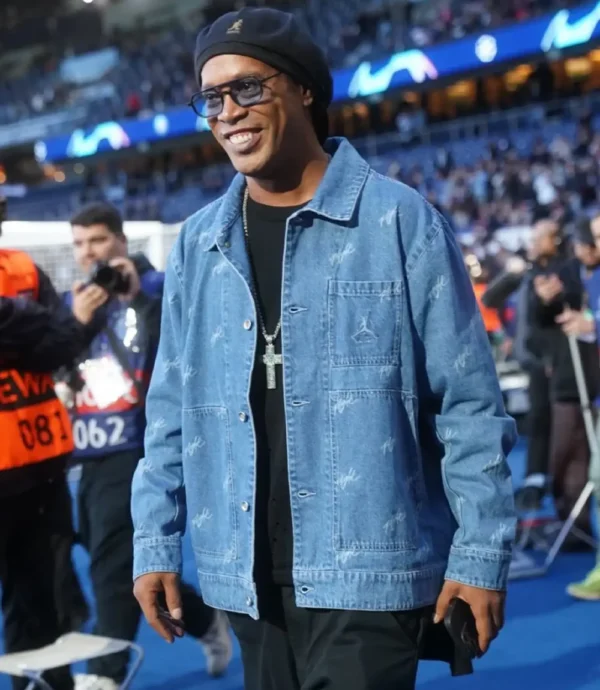 Ronaldinho Gaúcho UEFA Champions League Denim Trucker Jacket