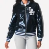 Women's Los Angeles Dodgers Sequin Bomber Jacket