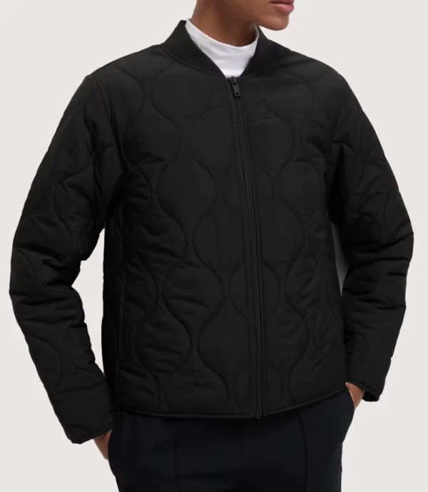 Women's Thermowarmth Quilted Black Jacket