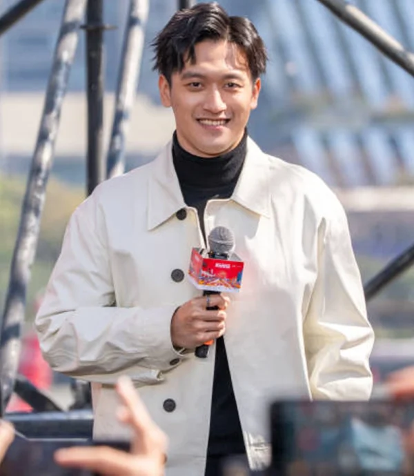 Chinese Formula 1 Driver Zhou Guanyu Jacket White