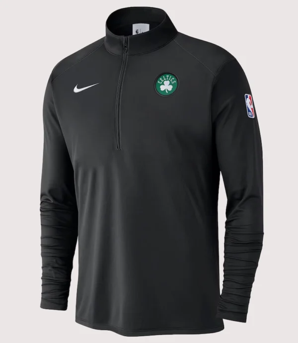 2025 Boston Celtics Courtside Performance Top Jacket Black