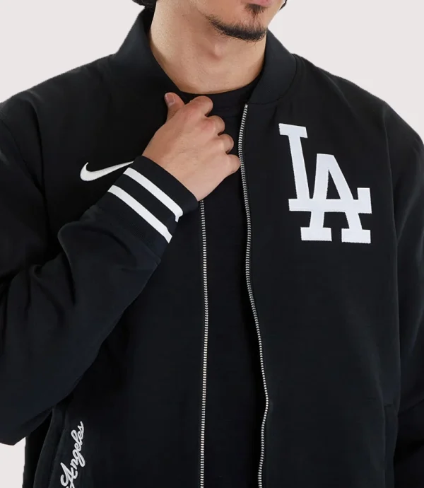 2025 LA Dodgers Bomber Jacket Black