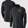 2025 Los Angeles Lakers Coaches Black Half-Zip Jacket