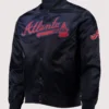 Atlanta Braves Wordmark Satin Jacket