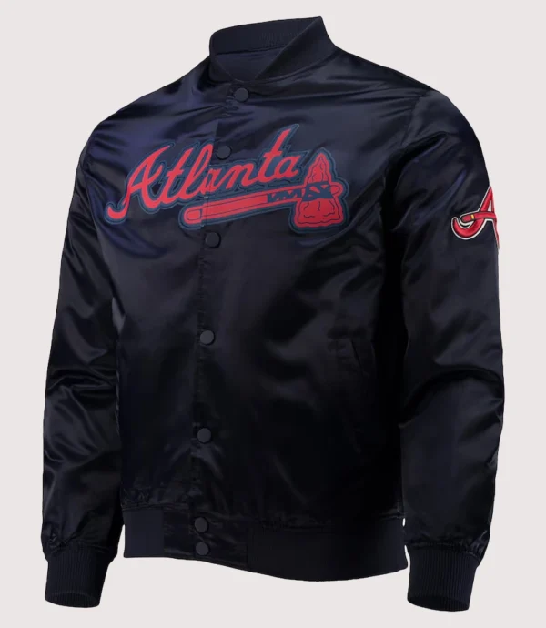 Atlanta Braves Wordmark Satin Jacket