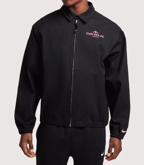 Chelsea Woven Twill Premium Black Overshirt